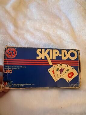Vintage 1986 Skip-Bo Card Game International Games Complete 162 Cards No. 1050